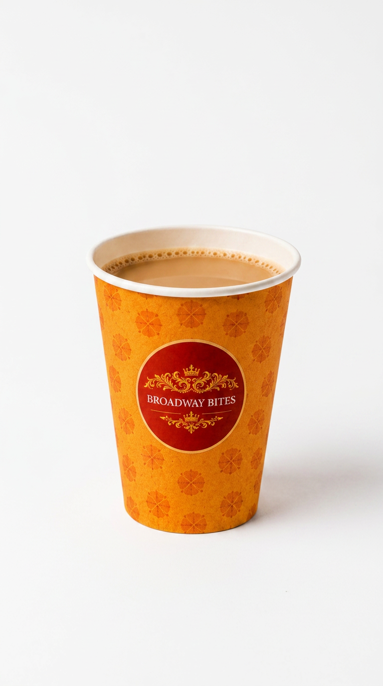 Freshly brewed Broadway Bites masala chai
